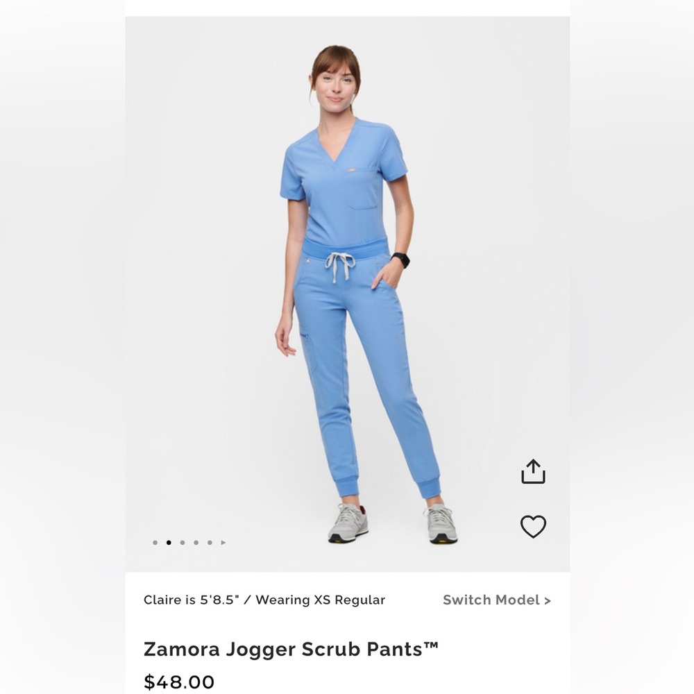 Figs Zamora Jogger XS Ceil Blue